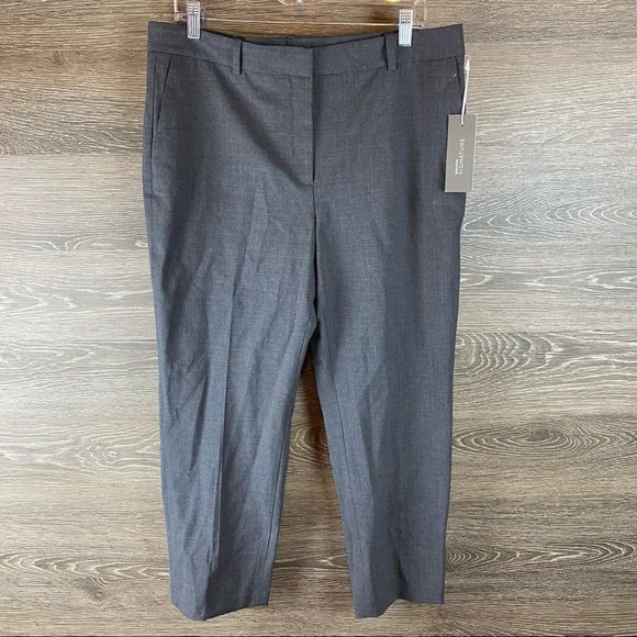 Nordstrom Signature Charcoal wool pants NWT - Picture 1 of 8